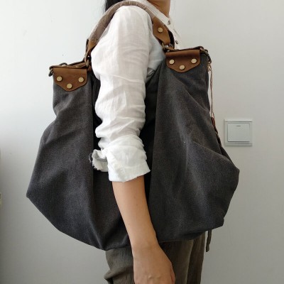 KA34 CLARENCE™ Vintage Canvas Leder tasche schultertasche